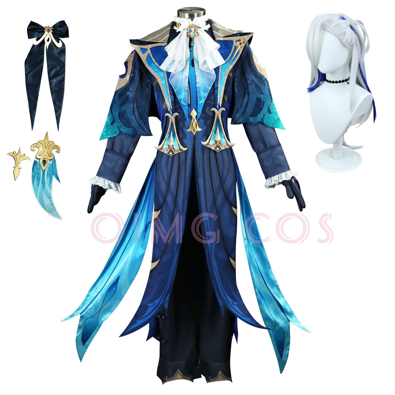 Genshin Impact Neuvillette Cosplay Costume