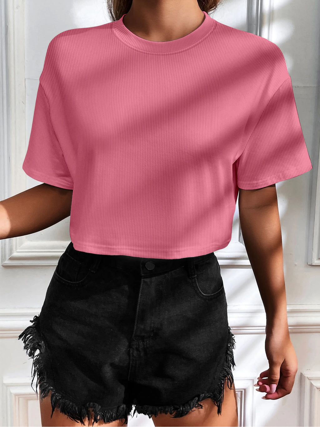Ribbed Knit Crop Top