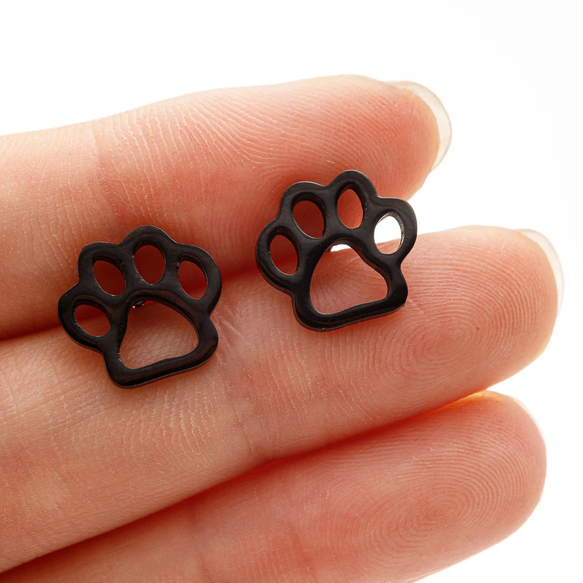 Cute Tiny Dog Paw  Earrings
