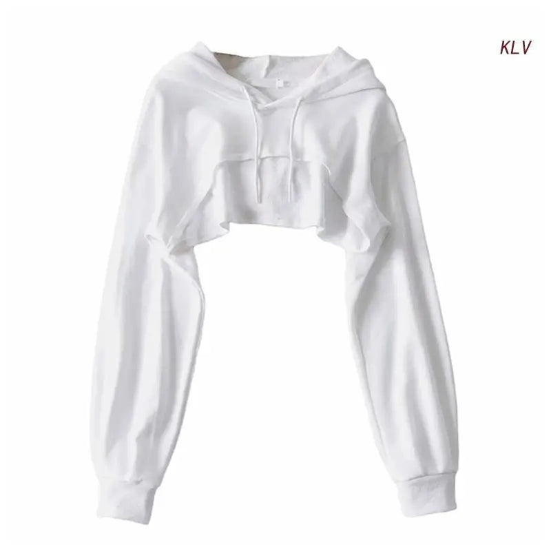 Long Sleeve Cropped Hoodie