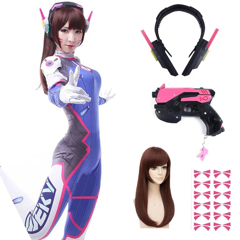 Anime  Jumpsuit Tights Dva Cosplay Costume