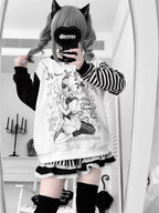 Y2k  Grunge Sweatshirt Zipper Hoody