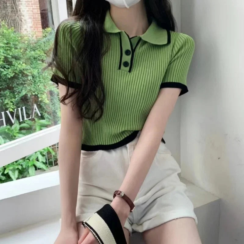 Polo  Knitted Short Sleeves T-shirt