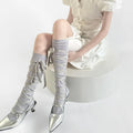 Bowknot Lace-Up Socks