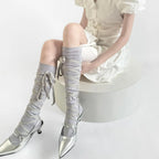 Bowknot Lace-Up Socks