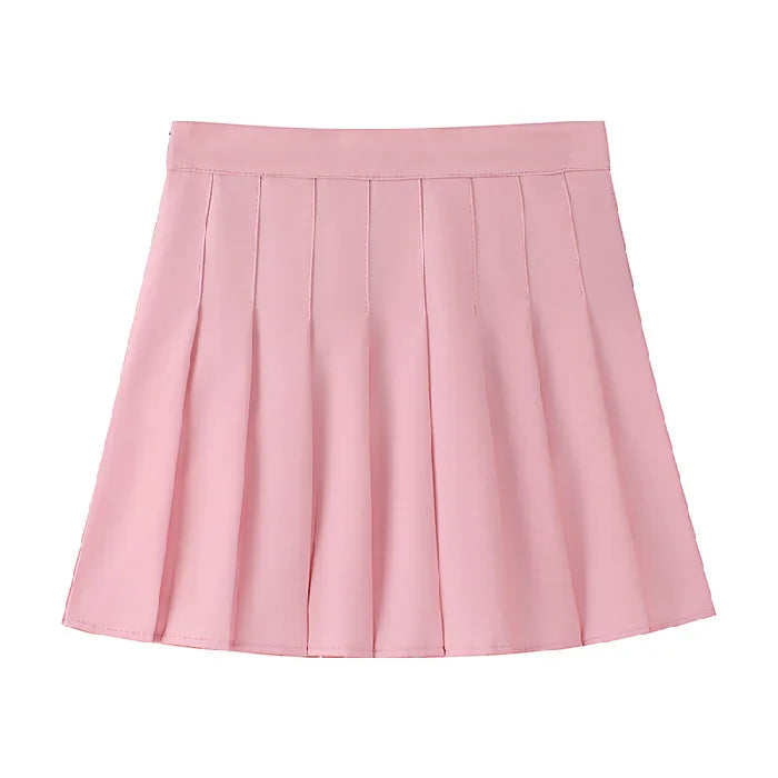 Summer  Mini Skirts  Pleated