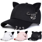 Cat Ear Pin  Baseball Cap