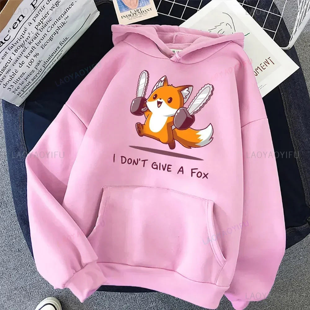 Cute I Don't Give A FoxHoodie