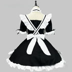 Black White Lolita Maid Costume