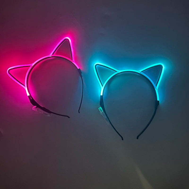 Luminous Cat Ears LED Hair Band